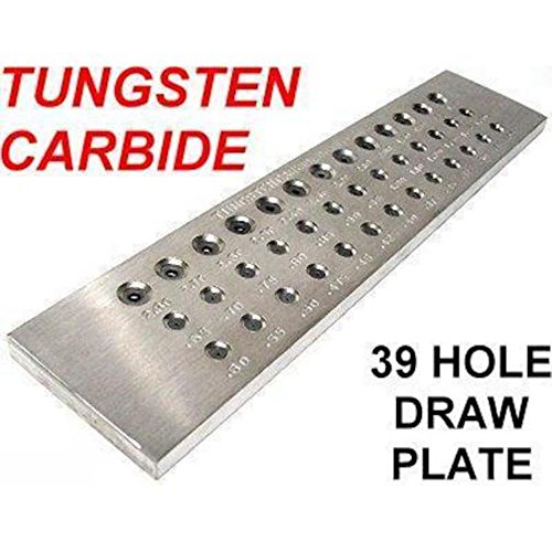 New Tungsten Carbide Wire Drawplate for Jewelry Making 39 hole 0.26 to 2.80mm