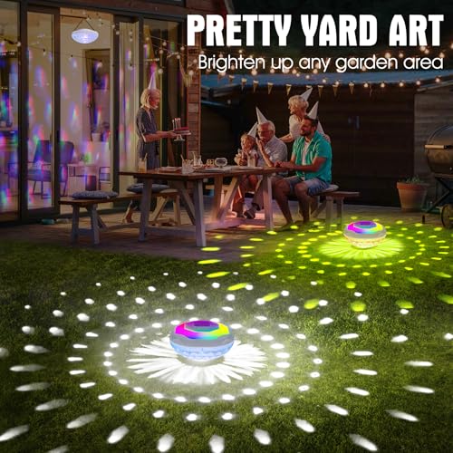 DeeprBetter Floating Pool Light with Remote Control, Rechargeable Wireless LED Pool Lighting with Underwater Light Show, IP68 Waterproof Pool Light, Floating Pool Spa Lamp
