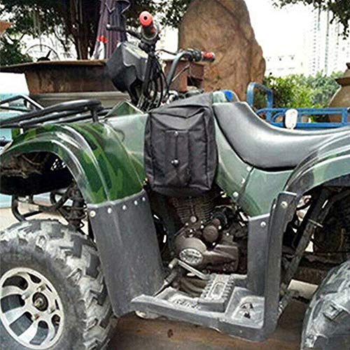 Zqasales ATV UTV Motorcycle Synthetic Leather 2-Strap Saddlebag Tool Bag Heavy-Duty Waterproof Motorcycle Side Saddlebags Saddle Bag Panniers - Thumbnail 7