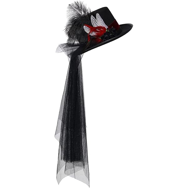Widmann 68561 - Sombrero salvaje de los años 20 con aspecto de lana Charleston tocado temático para fiesta carnaval