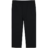 Weintee Women's Plus Size Petite Cotton Pull On Pants with Pockets