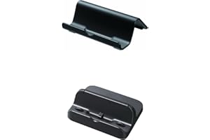 Generic Gamepad Cradle and Stand Dock Compatible with Wii U Handheld Console Plus Free Limited Edition Figurine/Toy, Black
