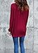 roswear Women's Casual V Neck Cuffed Long Sleeve Button Down Shirts Blouses Tops