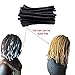 YOTCHOI Human Hair Dreadlocks Extension Handmade Locs Large Size(diameter 0.8cm) 8inch 60 Strands/pack Natural Black #1B