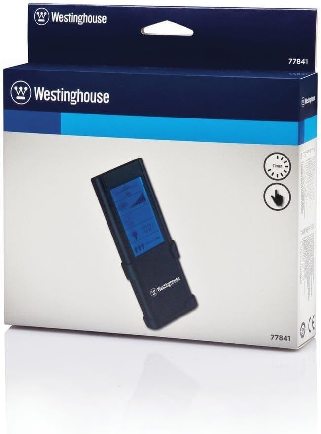 77841 Radio Frequency Ceiling Fan and Light Remote Control with Touchscreen and Timer, Graphite - Image 4