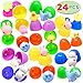 JOYIN 24 Pcs Easter Prefilled Eggs with Mochi Squishy Toys, Kawaii Stress Reliever Squishy Toy for Easter Theme Egg Hunt, Kids Party Favor, Basket Stuffers Filler, Classroom Prize Supplies