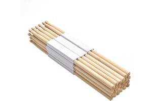 E ELAINFIA FF Elaine Maple 7A Wood Tip Drumsticks 12 Pairs
