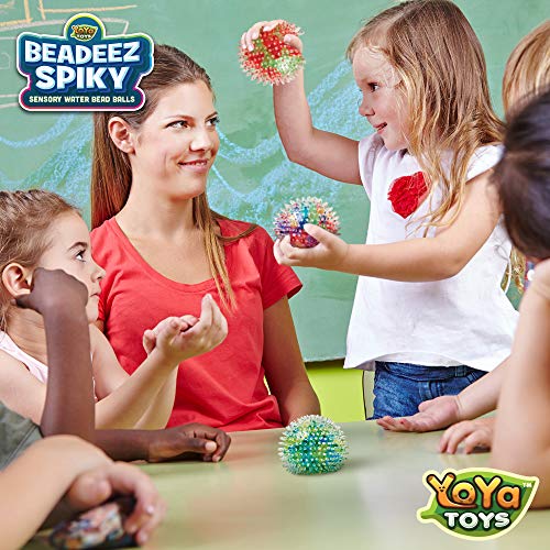 YoYa Toys Beadeez Squishy Stress Balls with DNA Spiky Textures (3-Pack) Colorful Sensory Toy and Stress Relief for Kids, Adults - Squeezy Water Beads - Promote Calm Focus for ADHD, Autism - Thumbnail 5