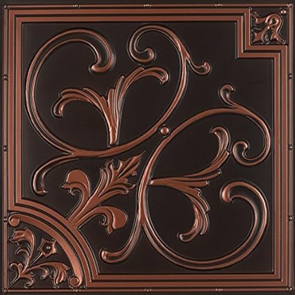 decoraids Plastic Wall Panel and Ceiling Tiles Pieces (24Sq Ft) - Pack of 6