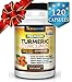 [NEW!] Turmeric Curcumin 1500MG with BioPerine, High Potency, 120 Veggie Capsules, 95% Curcuminoids, Gluten Free, Non-GMO, Vegan Friendly