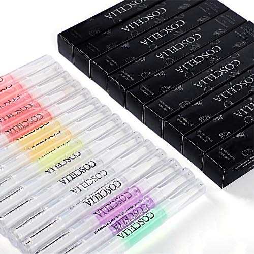 Coscelia 9pcs Nail Nutrition Oil Pen 5ML Multi-Function Nail Gel Cuticle Oil Nail Art Tools Makeup Accessories