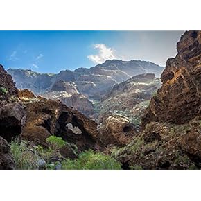 Masca Rocky Canyon, Tenerife - Removable Wall Mural | Self-Adhesive Large Wallpaper - 66x96 inches