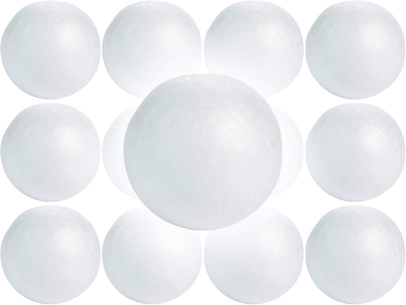 Foam Balls 3 inch Foam Balls for Crafts, Smooth Round White