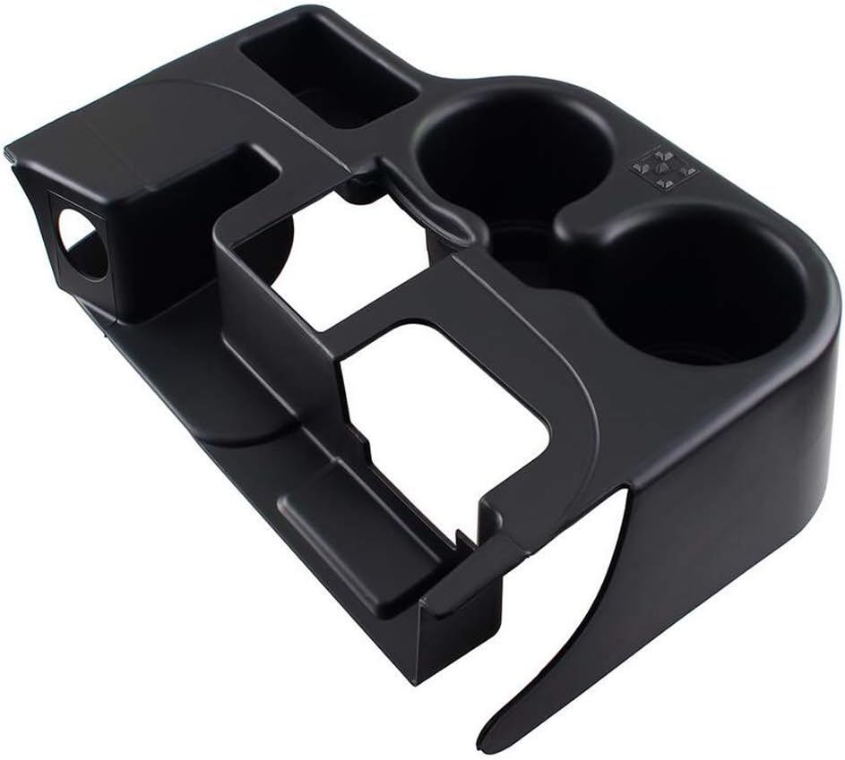 Cosilee Center Console Storage Box Water Cup Holder Additional Fit for 2003-2012 Dodge Ram 1500 2500 3500 Vehicles