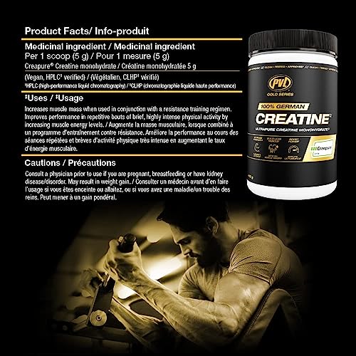 Creapure Creatine - 100% Pure German Creatine monohydrate Powder - 82 Servings - 410 g