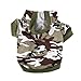 Urparcel Army Green Camouflage Hoodie Pet Dog Clothes Camo Sweatshirt-S Size