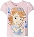Disney Little Girls' Toddler Sofia The First Portrait Girls Puff Sleeve T-Shirt, Pink, 2T