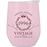 NGLIV 30th Birthday Gift for Women,1996 birthday gifts for women 12 oz Stainless Steel Vacuum Insulated Tumblers womens 30th Birthday Gift Ideas Pink