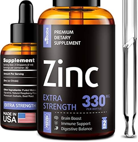 Zinc Supplement - Extra Strength Organic Zinc 2oz - Zinc Liquid ...