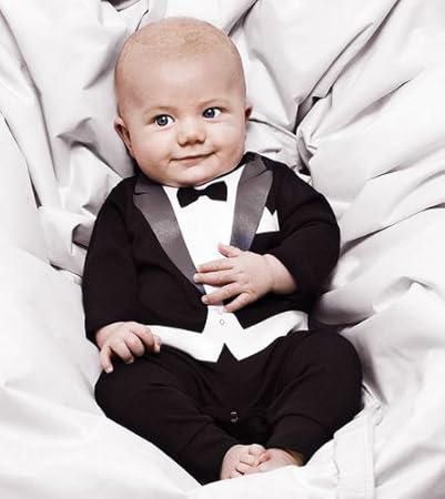 Grenouillere Pour Bebe Imitation Costume Smoking Noir Et Blanc Noeud Papillon 3 6 Mois Taille 70 Amazon Fr Bebes Puericulture