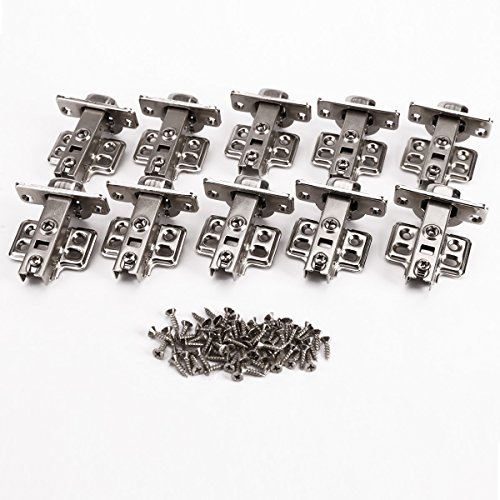 10-x-Topfband-Eckanschlag-Topfbnder-mit-Dmpfer-Kreuzplatte-Scharnier-Scharniere-Topfscharniere