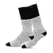 Soxnet Eco Friendly Heavy Weight Recyled Cotton Thermals Boot Socks 4 Pairs (10-13, Color Heel Top)