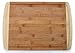 Culina #1 Best Organic Bamboo Wood Cutting Board & Chopping Block with Groove - Doubles As a Beautiful Extra Large Serving Tray Platter 18x12