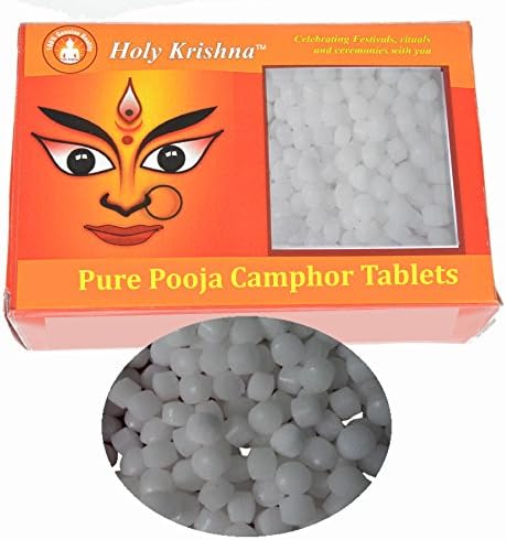Holy Krishna's - Energized -Premium Quality 500gm Pure Pooja Camphor Tablets + + Laxmi God ATM Yantra Free