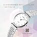 Womens Fashion Analog Watch,Dress Casual Quartz Watches for Classic Women Wrist watch Waterproof 30M Water-resistant Crystal Time Mark-Silver