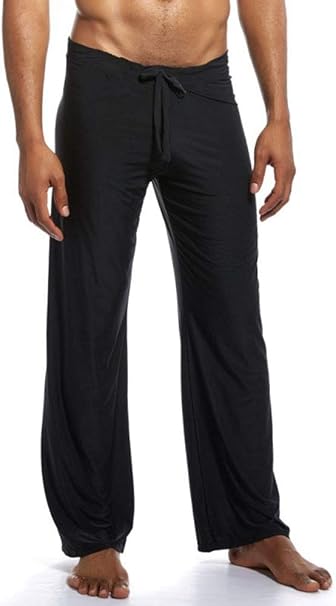 Amazon.com: Mendove Yoga Lounge - Pantalones largos de seda ...