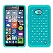 Lumia 640 Case, MP-Mall Microsoft Lumia 640 Studded Rhinestone Crystal Bling Dual Layer Hybrid Defender Armor Case Cover for Lumia 640 with Stylus (Mint Green)