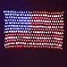 Auelife American Flag Lights, Waterproof American Flag String Light 420 Led Flag Net Lights Indoor Outdoor for Independence Day Memorial Day Fence Yard Garden Festival Christmas Patio Wall Decorations