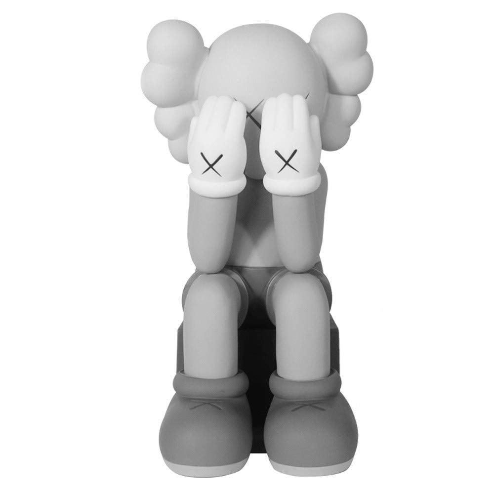 Original Companion KAWS Doll Art Toys Action Figure Collectible Model Toy Birthday Gift （26CM/11inch） (Color : Gray, Size : High28cm)