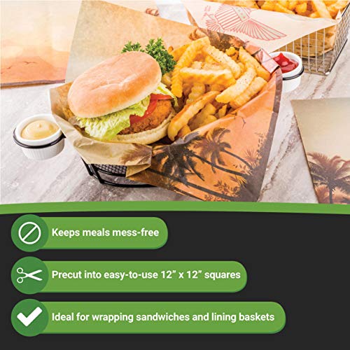 12 Inch Deli Papers, 200 California Sunshine Sandwich Wrapping Papers