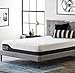 LUCID 12 Inch Hybrid Memory Foam Infused with Bamboo Charcoal and Aloe Vera-Encased Spring Support-Medium Plush Feel-Motion Isolation Mattress, California King, White
