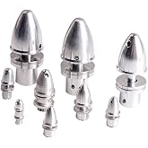 5pcs 2mm/2.3mm/3mm/3.17mm/4mm/5mm/6mm/8mm/10m RC Aluminum Bullet Propeller Adapter Holder for Brushless Motor Prop Nut (5pcs 4.0mm)