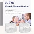 LUBYD Zip Stitches Wound Closure Strips Lceration Closure Kit for Wounds,Zip Sutures Wound Closure Strips - Quick Clot Butterfly Bandaids for Wound Closure Repair Without Stitches