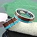 Mens Womens 8mm Tungsten Ring Vintage Wedding Engagement Band with 100% Koa Wood Solid Turquoise Flat Top