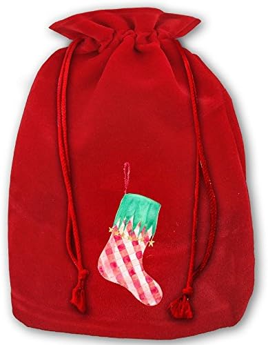 Christmas Stocking Christmas Drawstring Storage Bag Beautiful Sack Bag Gift Candy Pockets Bag Pouch Tote Xmas