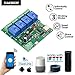 EACHEN WiFi Wireless Inching Relay Monentary/Self-locking Smart Switch Module DIY Smart home Gadget DC 5-32V Input Ewelink App Compatible With Alexa Echo Google home Nest IFTTT SONOFF (ST-DC4)