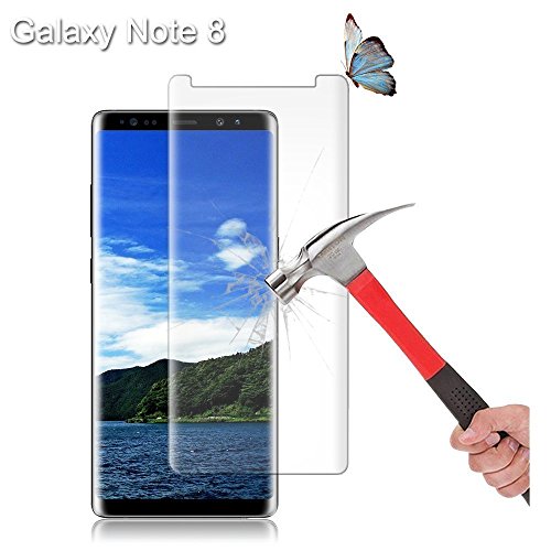 Galaxy S8 Screen Protector, Auideas [Error Proof Bubble Free][9H Hardness] [HD - Clear] Tempered Glass Film Screen Protector for Samsung Galaxy S8 [2 Pack] - Thumbnail 3