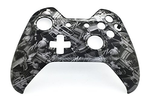 E-MODS GAMING Custom Hydro Dipped Font Shell for Xbox One Controller - Gun Design E-MODS GAMING Custom Hydro Dipped Font Shell for Xbox One Controller - Gun Design