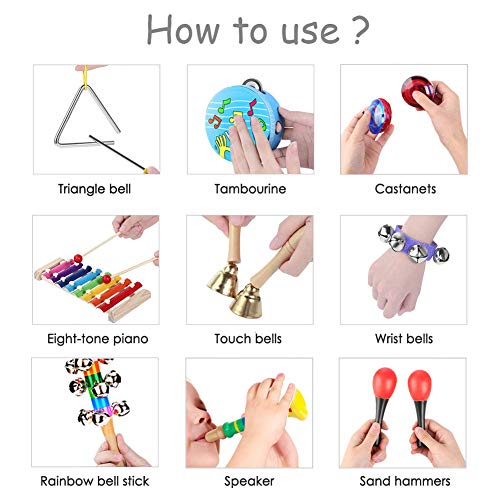 2 UNGLINGA+Toddler+Musical+Instruments+Toys