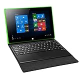 iRULU Walknbook 10.1-Inch 2-In-1 Tablet PC (32GB Hybrid, Microsoft Windows 10 OS, Quad Core, IPS Display, Detachable Keyboard with Stand, Green)