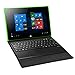 iRULU Walknbook 10.1-Inch 2-In-1 Tablet PC (32GB Hybrid, Microsoft Windows 10 OS, Quad Core, IPS Display, Detachable Keyboard with Stand, Green)