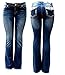 Clash/Jack David/Sexy Couture Women's Bootcut/Skinny Denim Jeans Stretch Blue