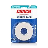 Johnson & Johnson Coach Sports Tape 1 1/2 Inch x 10 Yards (Pack of 3)