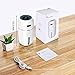 MZTDYTL Portable Mini USB Humidifier, 200ml Ultrasonic Cool Mist Humidifier with 7 Colors Light Changing for Bedroom Home Office Travel,Auto Shut-Off, Super Quiet Operation (White)