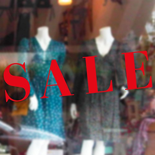 Sale Shop Vinyl Sticker Window Lettering Wall Art Sign Front Design Exterior