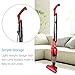 BESTEK Corded Stick Vacuum Cleaner Upright and Handheld 2-in-1 with HEPA Filtration (Red)